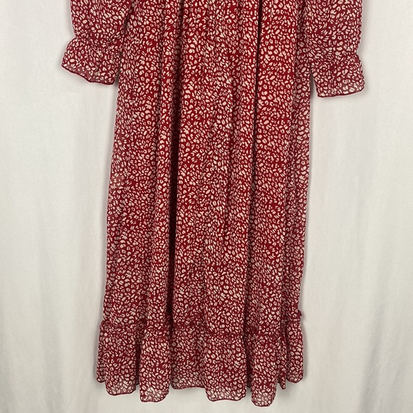 Melody Red and White Capri Midi Dress NWT - Picture 10 of 16